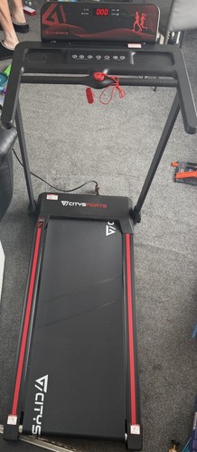 Treadmill folds has - treadmill, -folds,