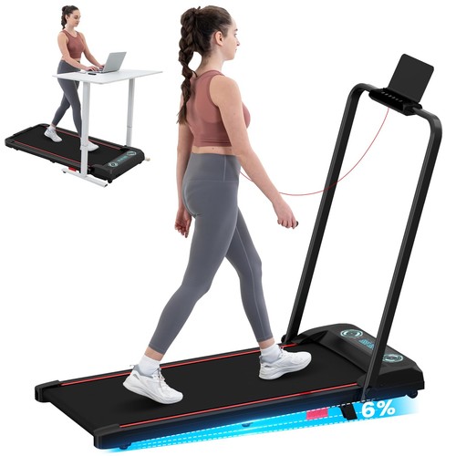 Folding treadmill with - folding, 6%